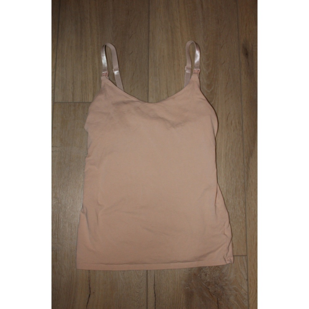 Old Navy Maternity First-Layer Nursing Camisole Peach Beige XS Adjustable Straps